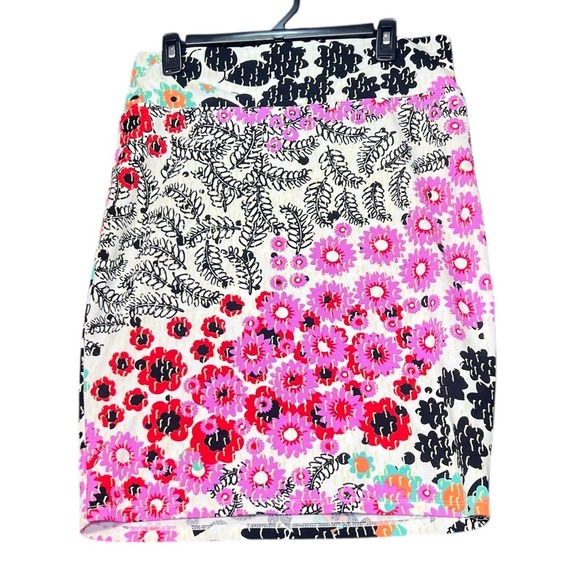 LuLaRoe Pencil Skirt Womens Multicolor Floral Knee Length Colorful Spring - Picture 2 of 9